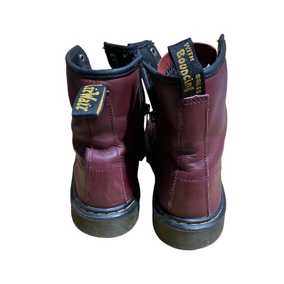 DOC MARTENS Mens 6 Vegan Leather Cherry Red, *Worn And Scuffed*‎ Distressed W 7 main image 8
